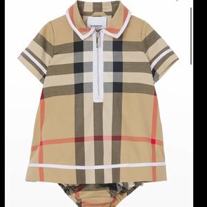 Burberry Girl's Orly Vintage Check
Dress w/ Bloomers, Size 3months